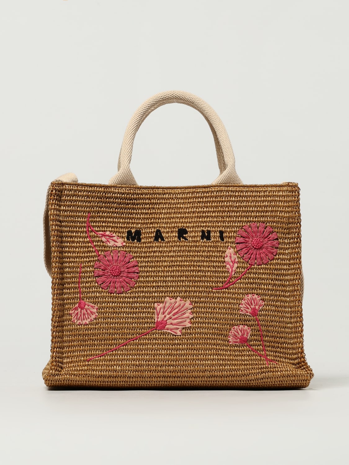 MARNI SAC CABAS: Sac porté main femme Marni, Beige - Img 1