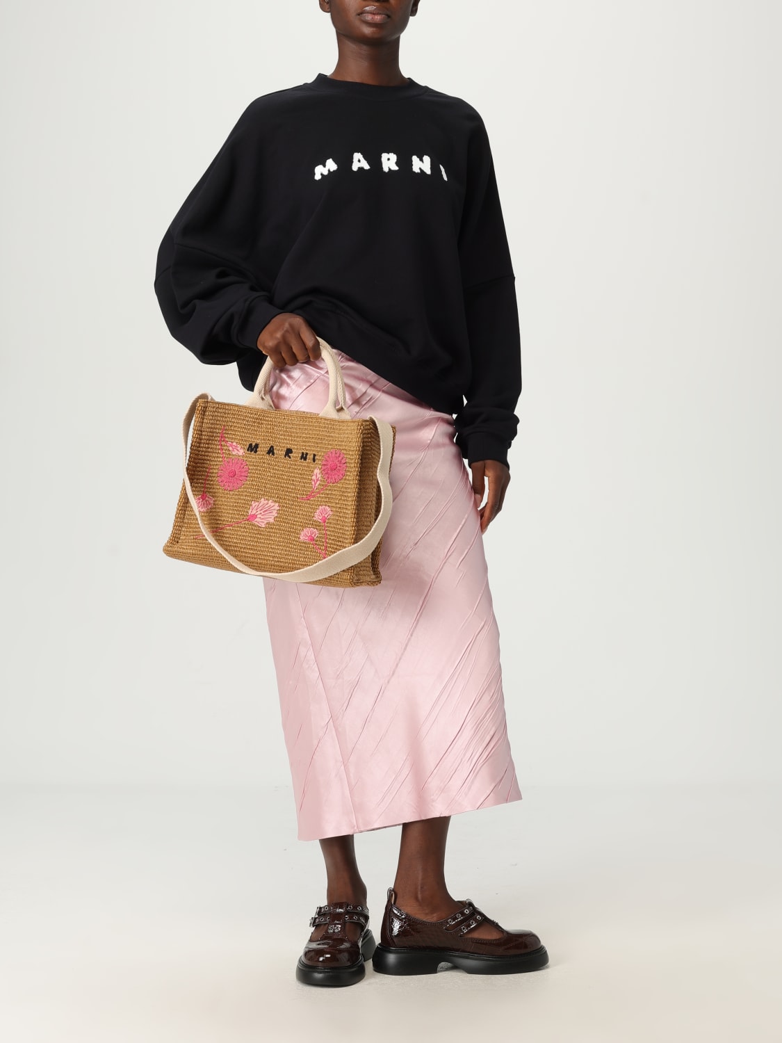 MARNI SAC CABAS: Sac porté main femme Marni, Beige - Img 2