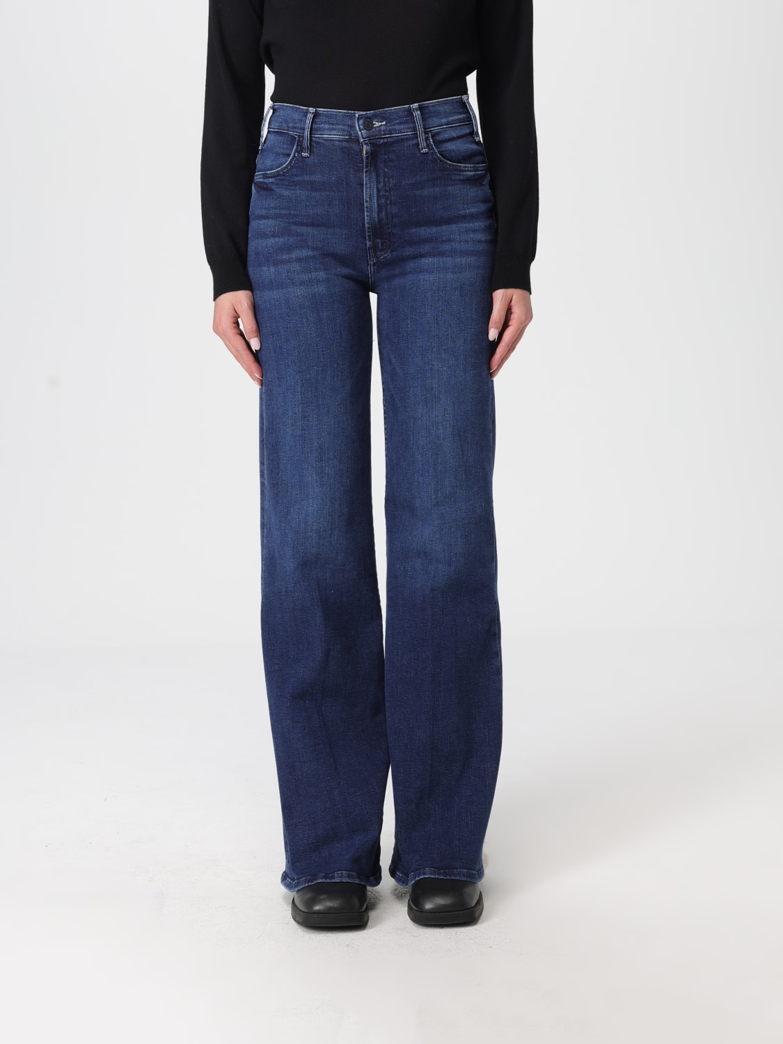 MOTHER JEANS: Jeans Mother in denim di cotone , Blue - Img 1