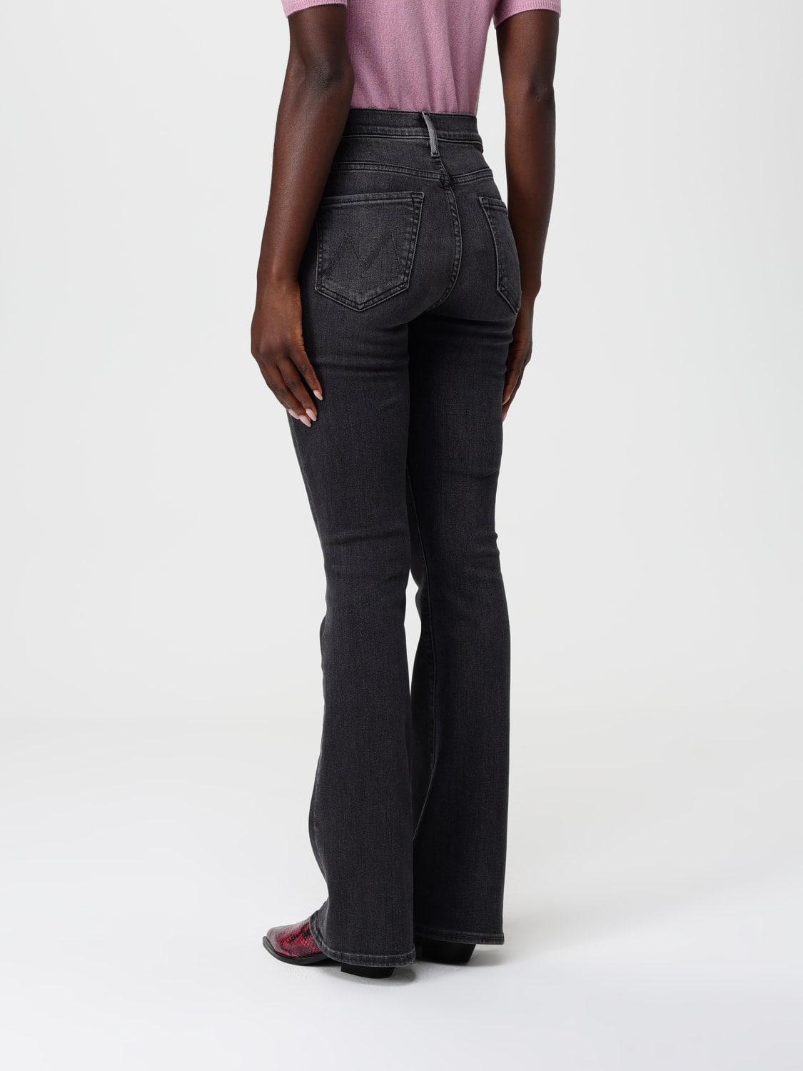 MOTHER JEANS: Jeans femme Mother, Noir - Img 2