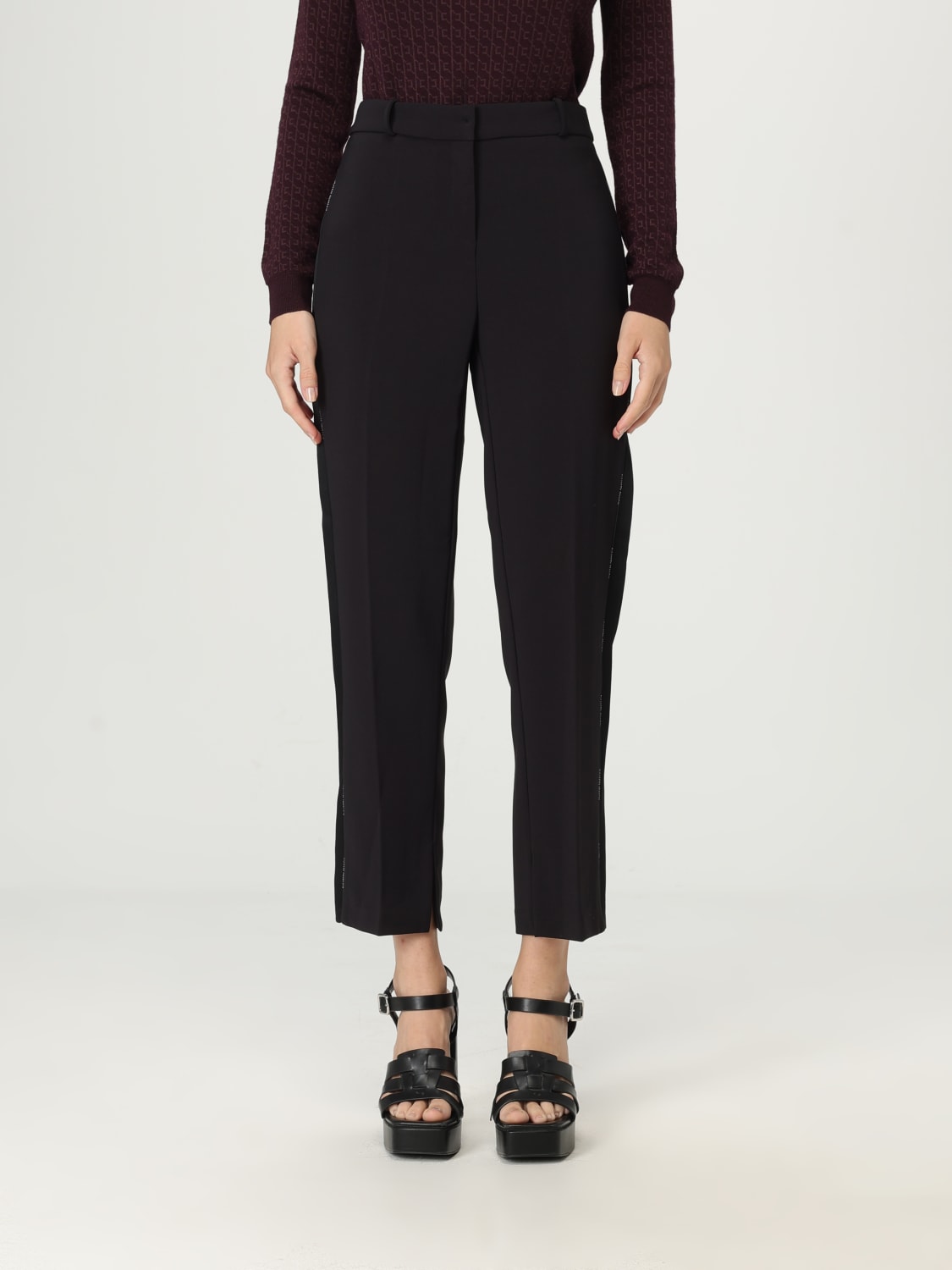 ELISABETTA FRANCHI PANTALONES: Pantalón mujer Elisabetta Franchi, Negro - Img 1