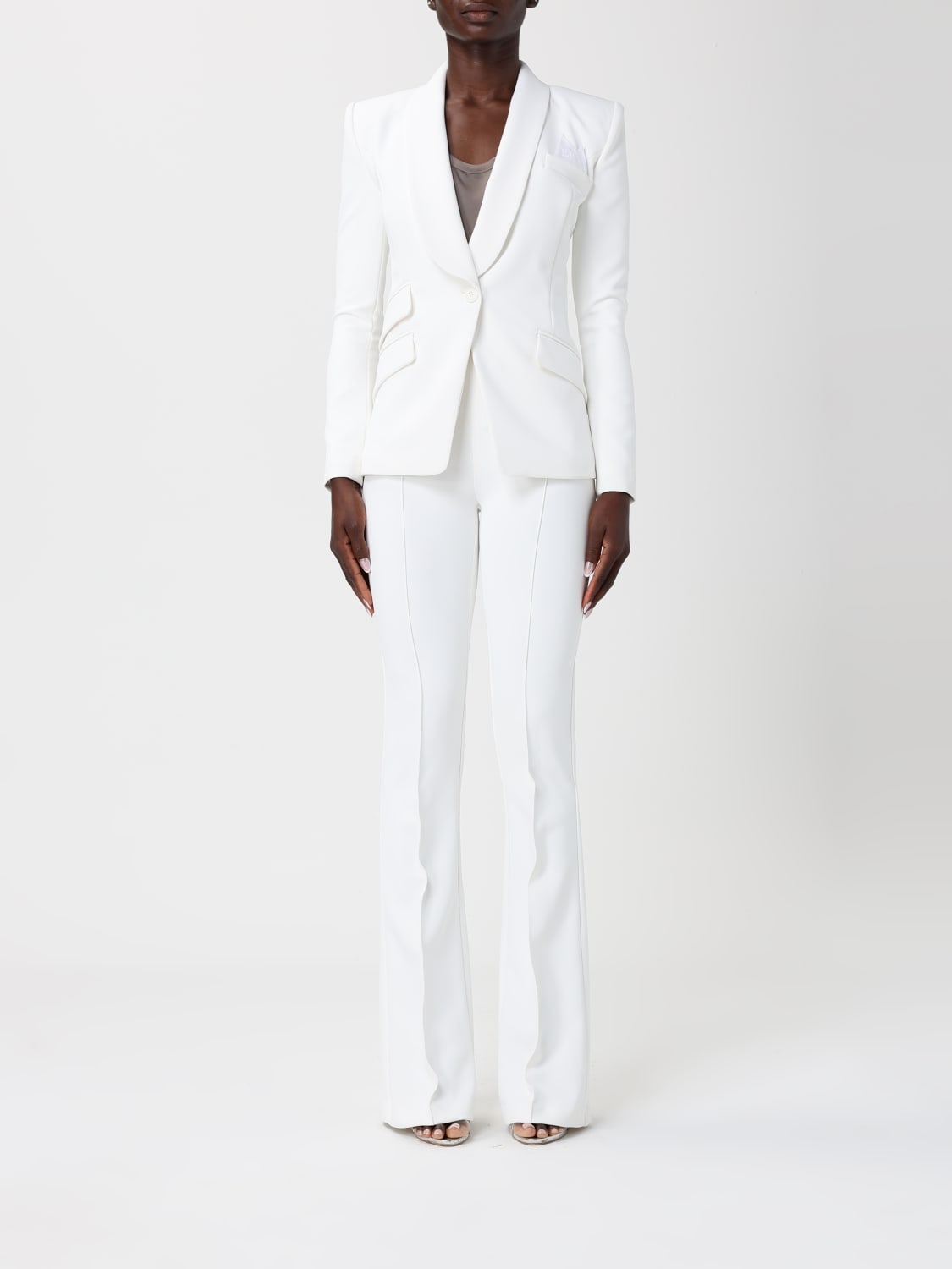 ELISABETTA FRANCHI ANZUG: Kleider damen Elisabetta Franchi, Weiß - Img 1