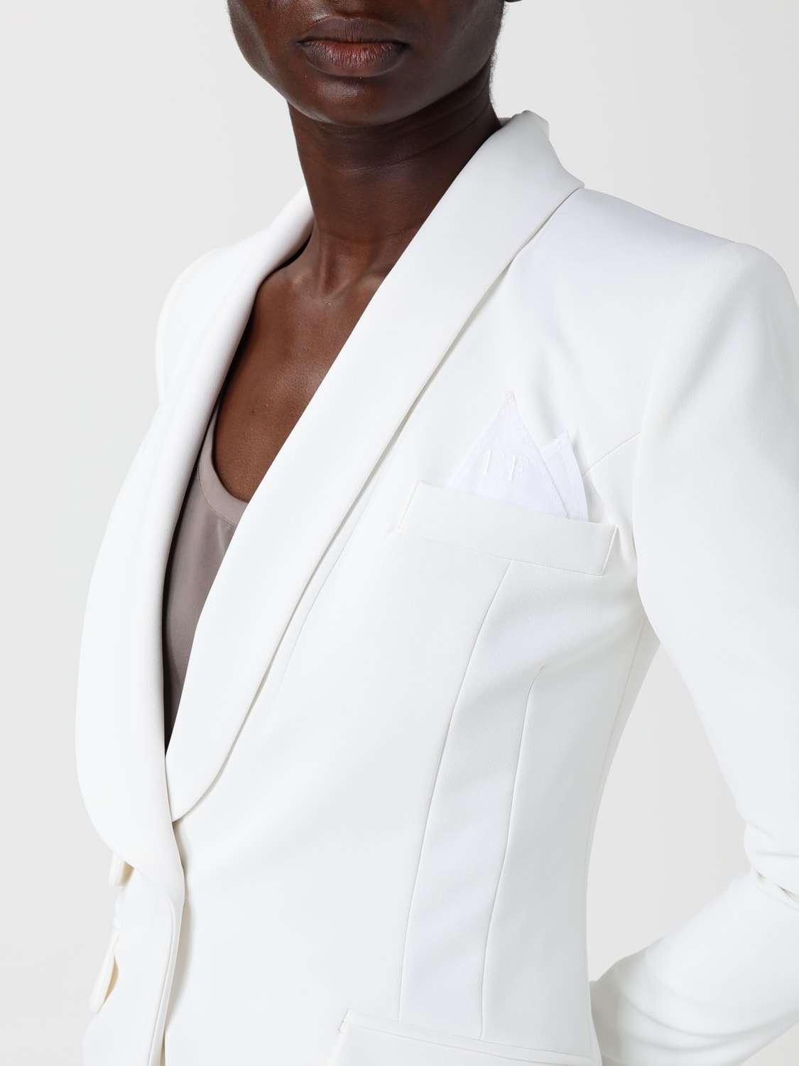 ELISABETTA FRANCHI ANZUG: Kleider damen Elisabetta Franchi, Weiß - Img 5