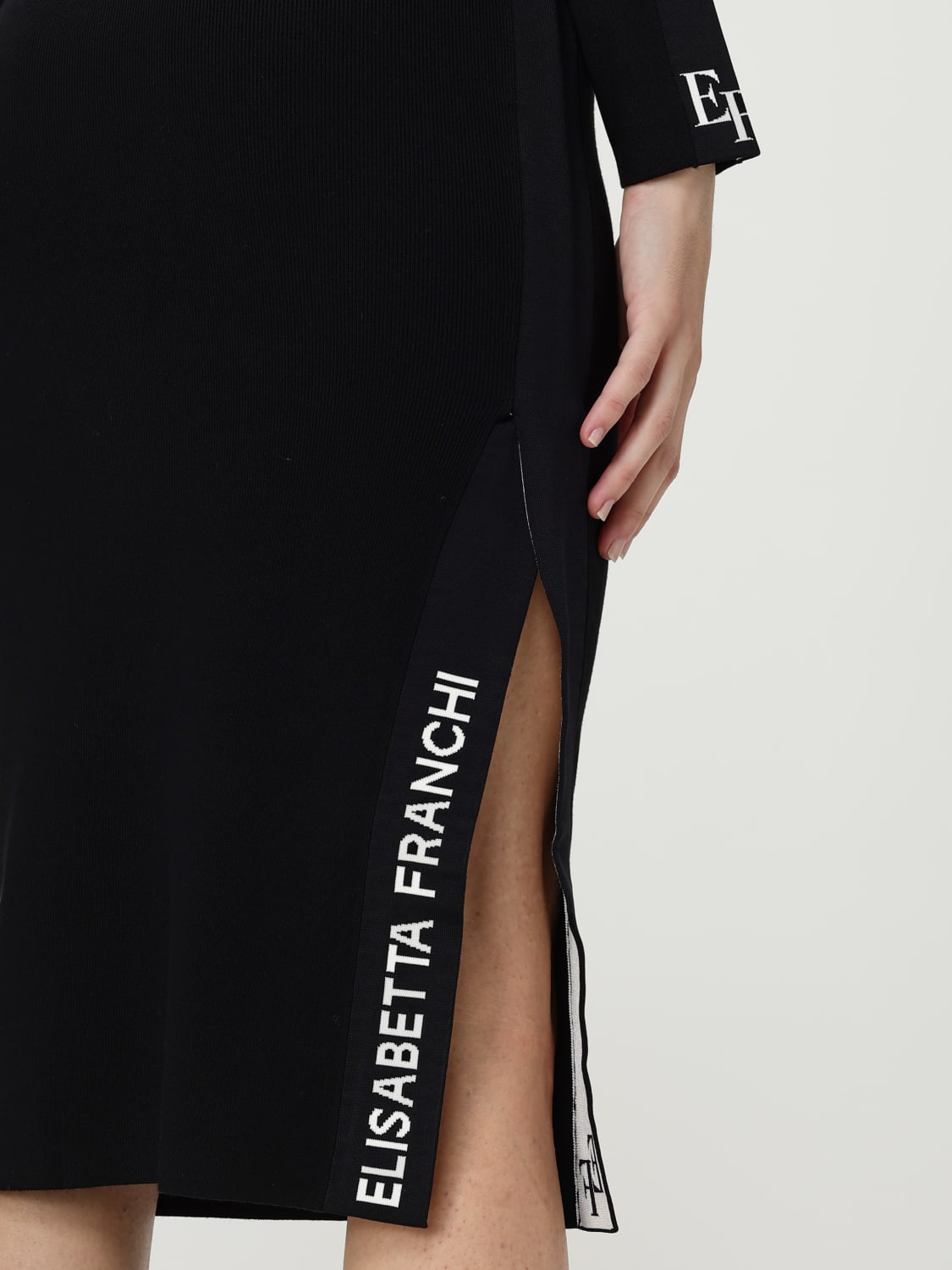 ELISABETTA FRANCHI VESTIDO: Vestido mujer Elisabetta Franchi, Negro - Img 3