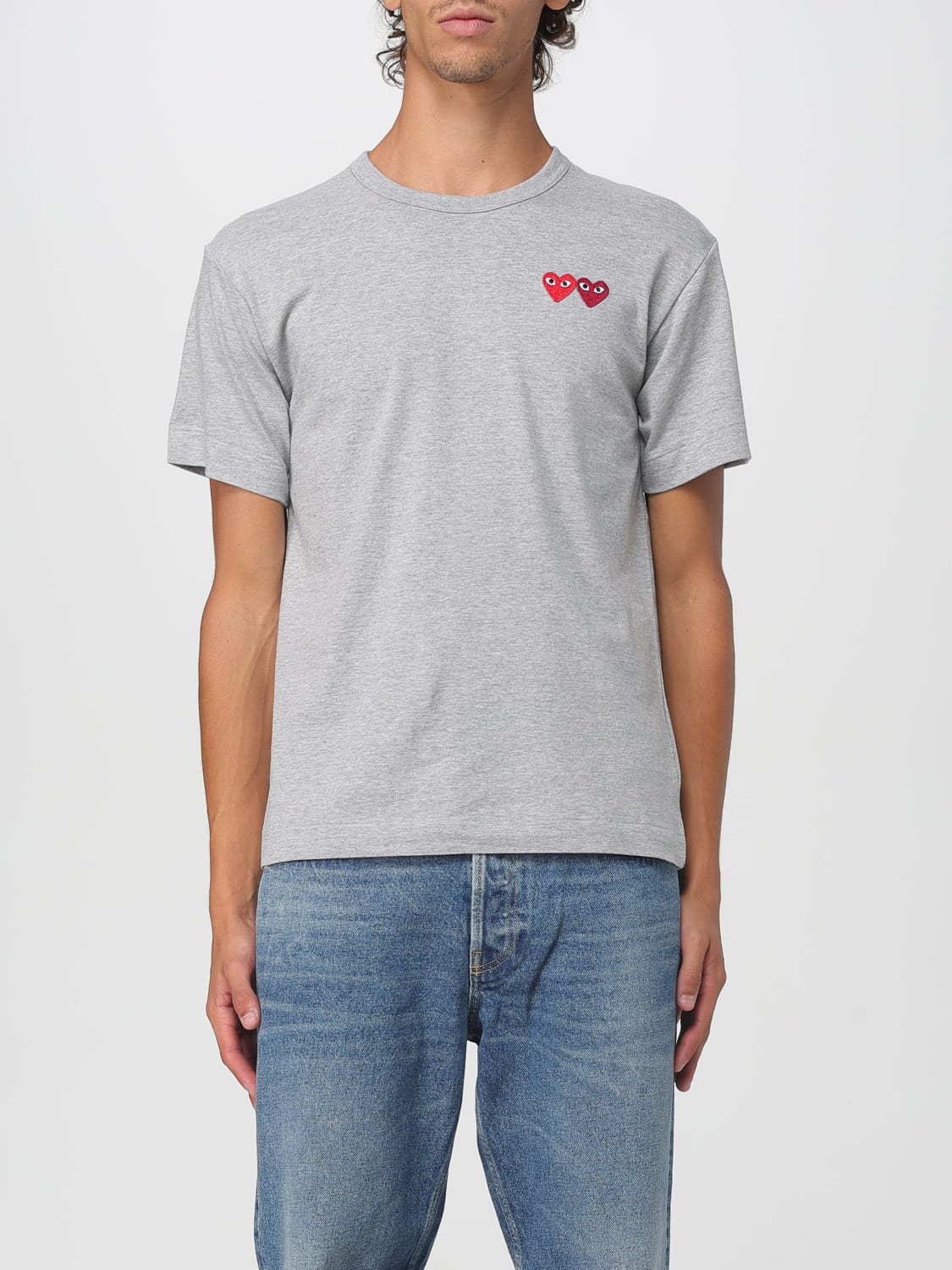 COMME DES GARÇONS PLAY T-SHIRT: T-shirt men Comme Des Garçons Play, Grey - Img 1