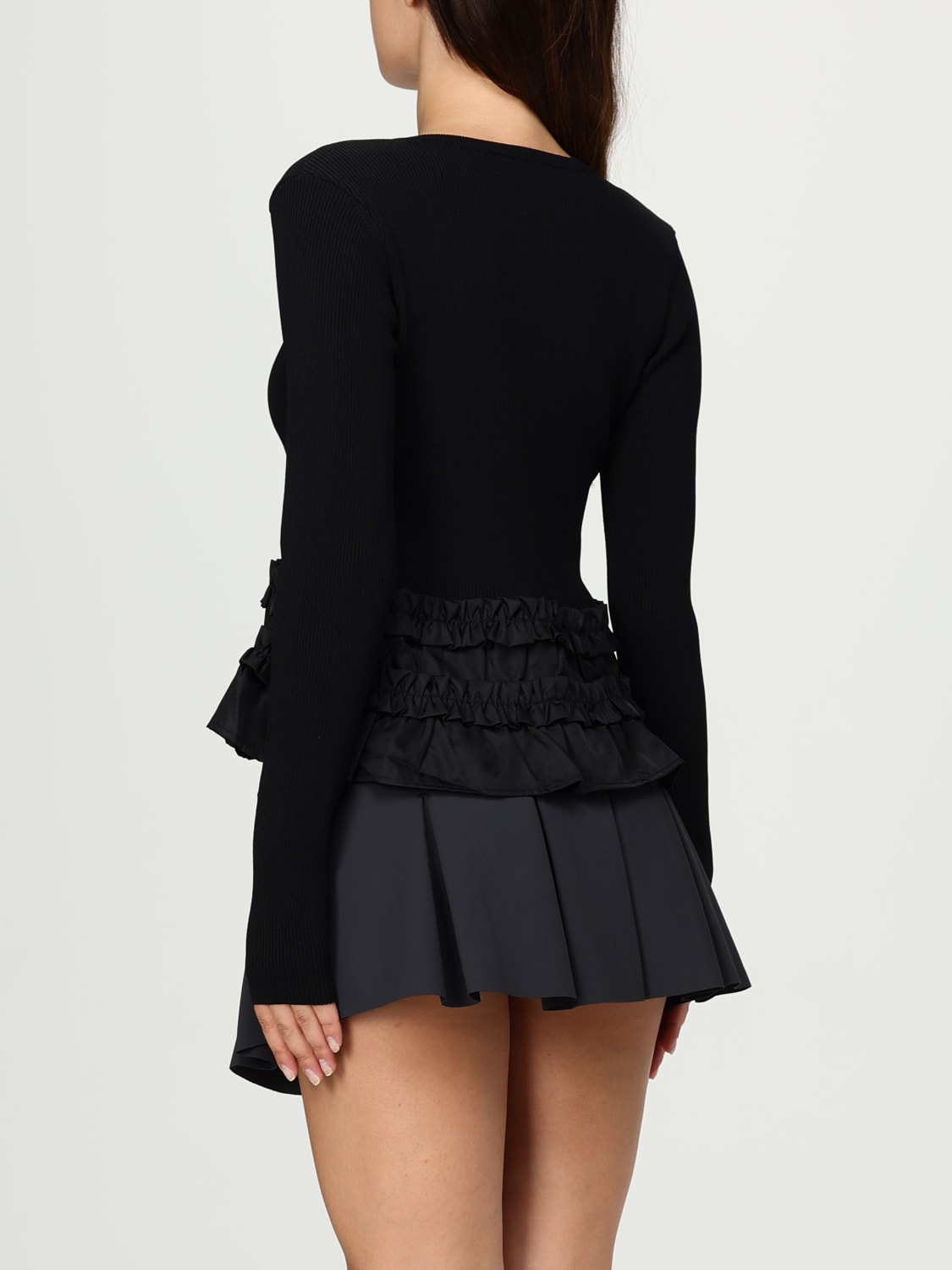 GANNI SWEATER: Cardigan woman Ganni, Black - Img 3