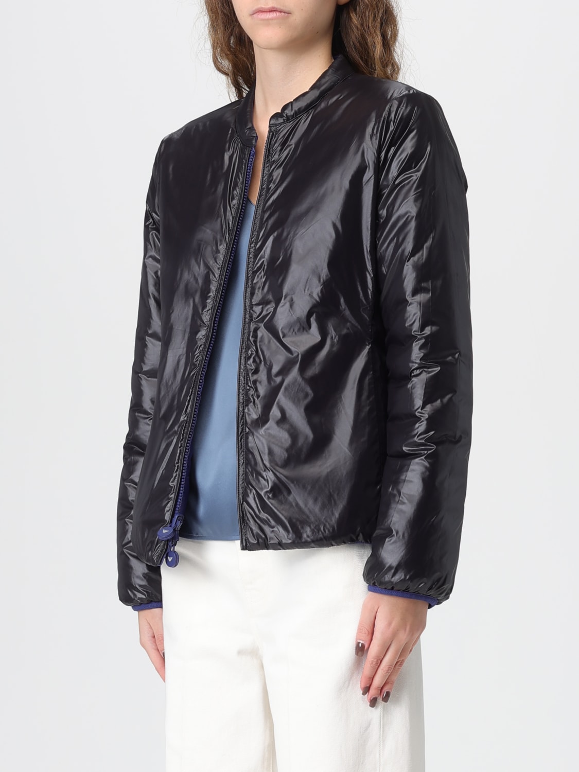 EMPORIO ARMANI CHAQUETA: Chaqueta mujer Emporio Armani, Azul Oscuro - Img 3