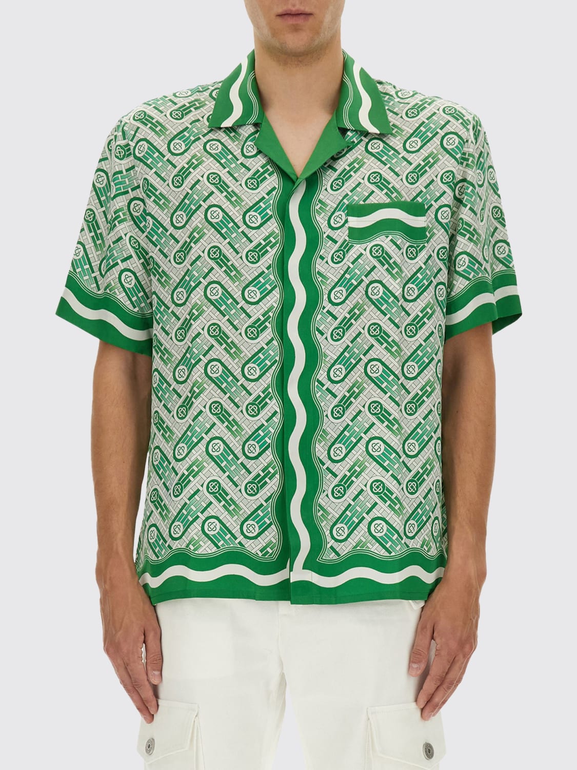 CASABLANCA SHIRT: Shirt men Casablanca, Green - Img 1