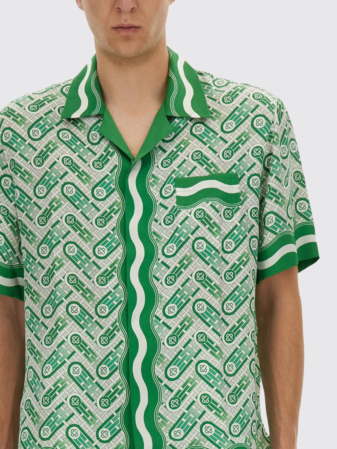 CASABLANCA SHIRT: Shirt men Casablanca, Green - Img 4