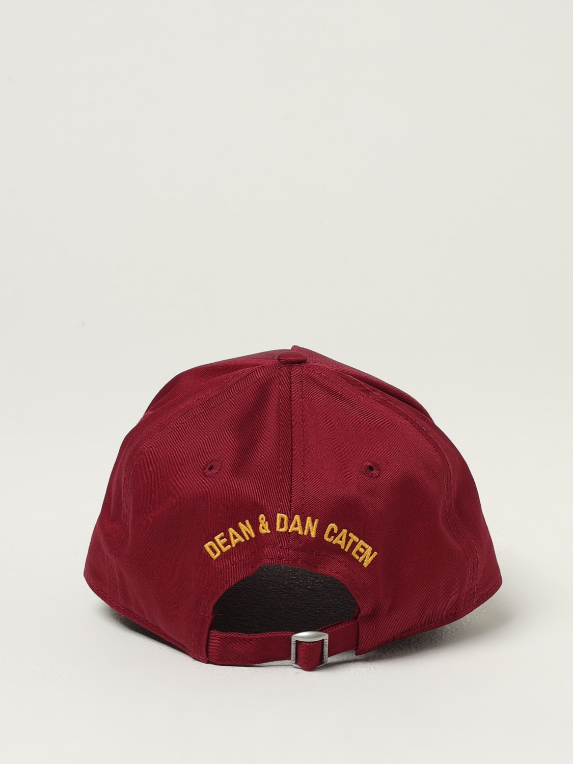 DSQUARED2 CAPPELLO: Cappello da baseball con logo Dsquared2 in cotone, Bordeaux - Img 3