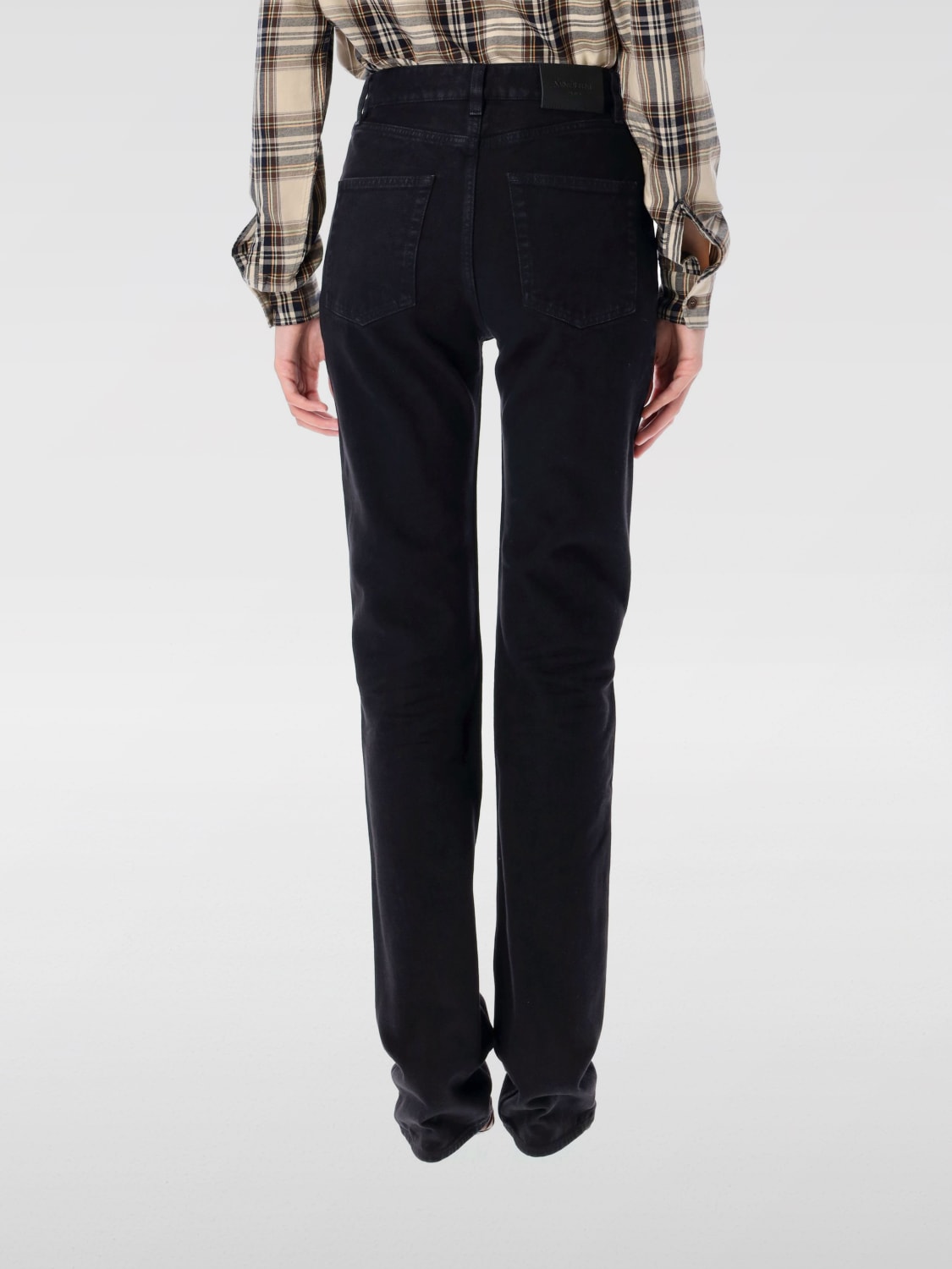 SAINT LAURENT VAQUEROS: Vaquero mujer Saint Laurent, Negro - Img 2