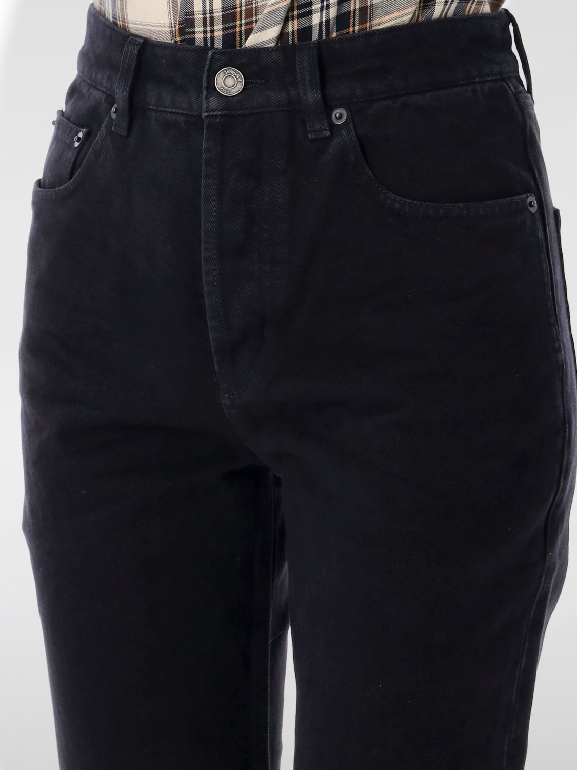 SAINT LAURENT VAQUEROS: Vaquero mujer Saint Laurent, Negro - Img 3