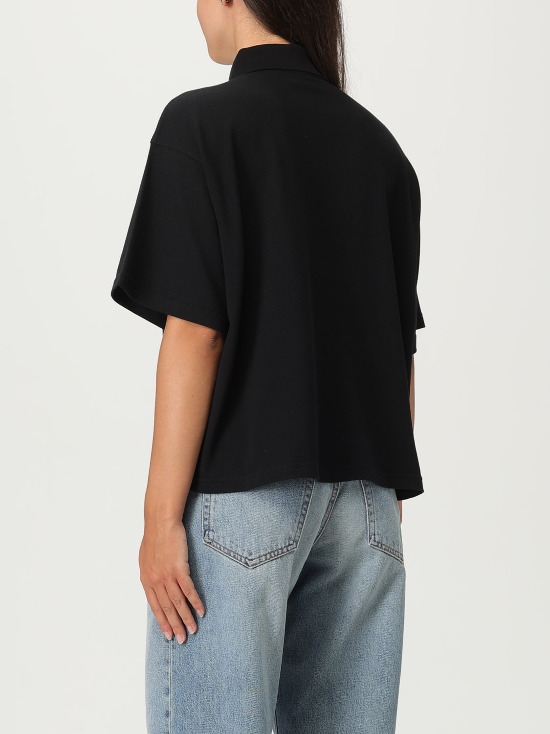 SAINT LAURENT POLO: Camiseta mujer Saint Laurent, Negro - Img 3