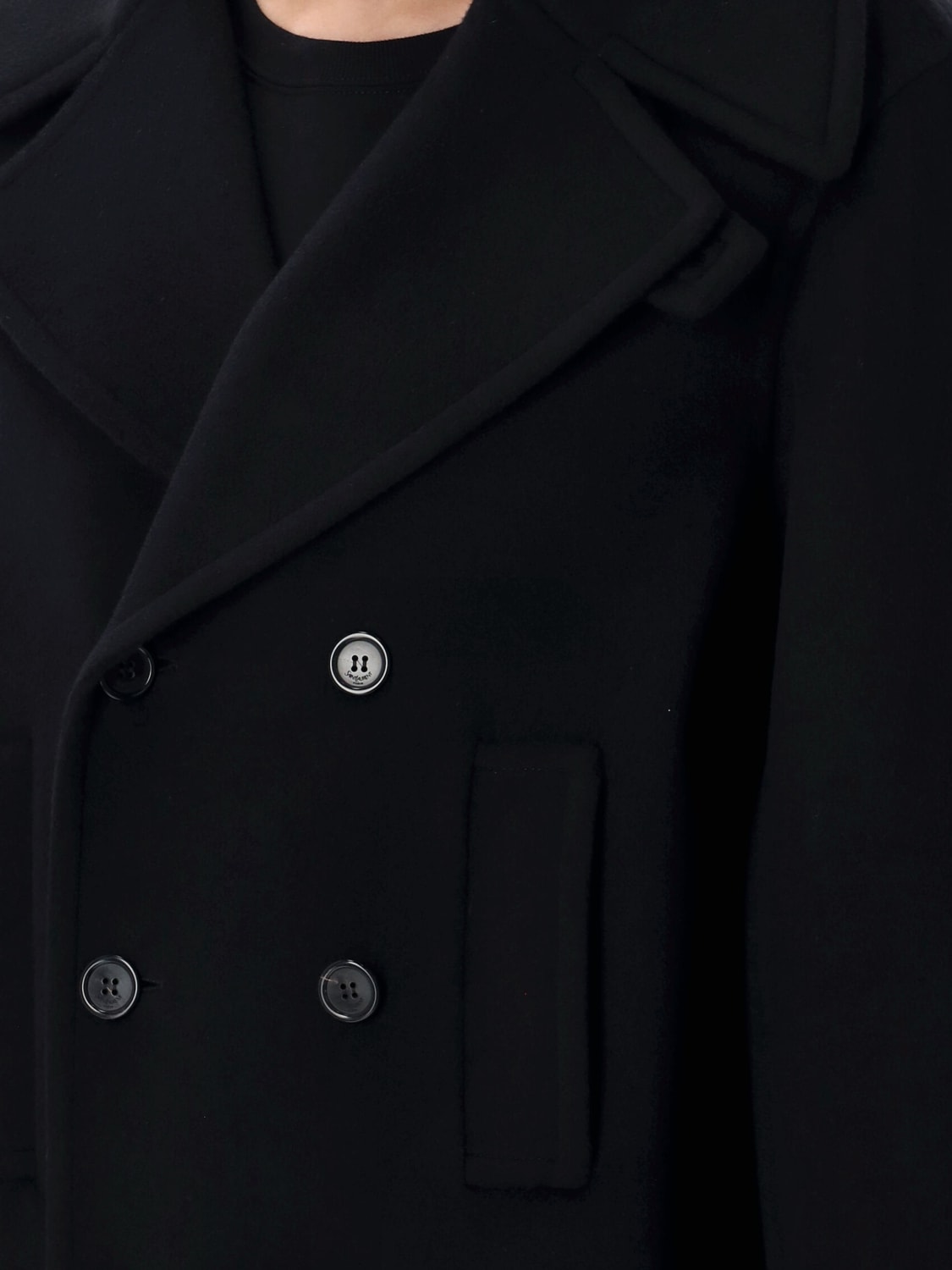 SAINT LAURENT MANTEL: Mantel damen Saint Laurent, Schwarz - Img 3