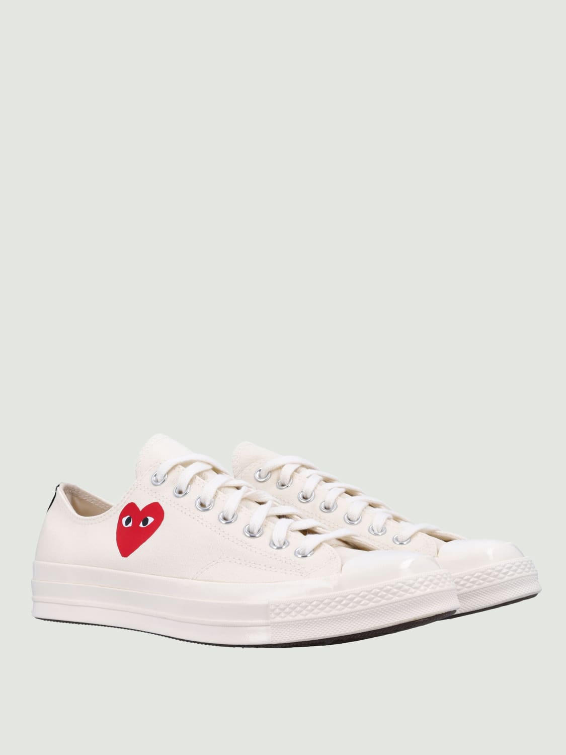 COMME DES GARÇONS PLAY X CONVERSE SNEAKERS: Sneakers men Comme Des Garçons Play X Converse, White - Img 2