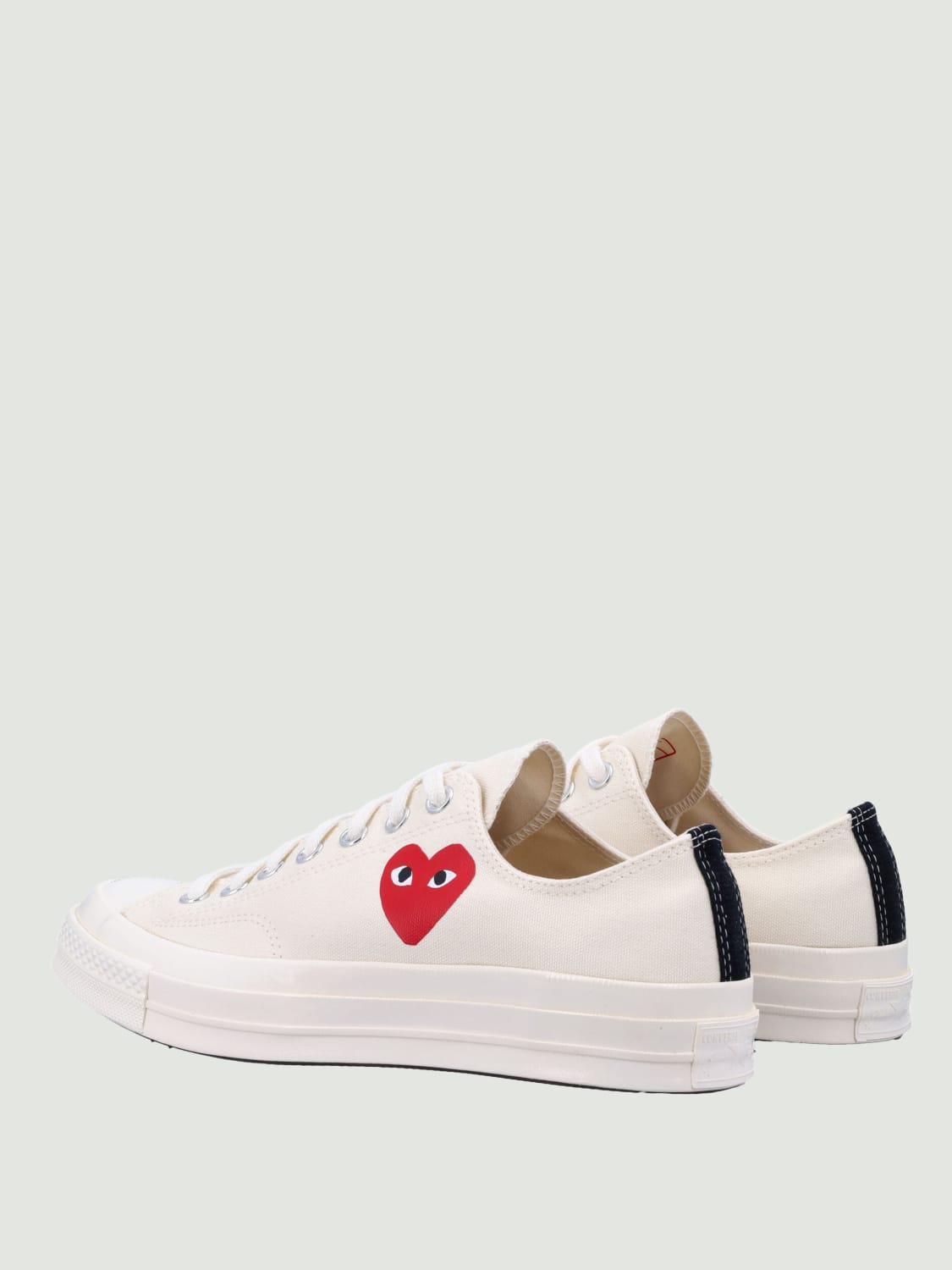COMME DES GARÇONS PLAY X CONVERSE SNEAKERS: Sneakers men Comme Des Garçons Play X Converse, White - Img 3