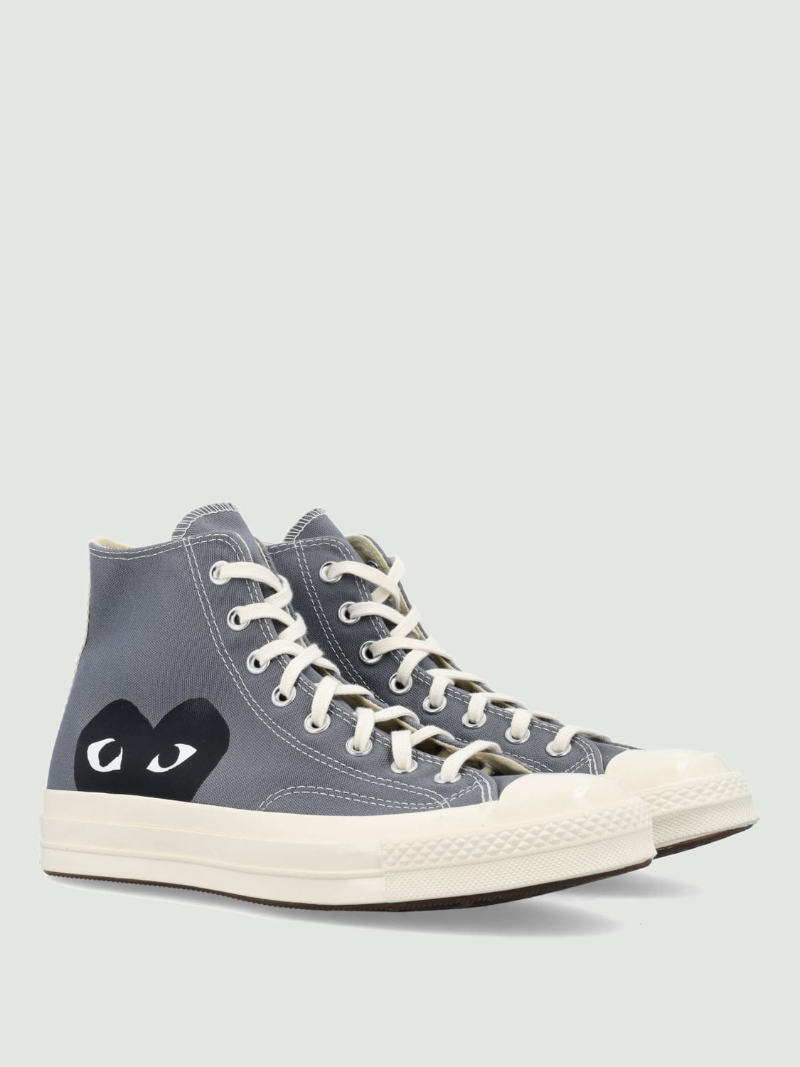 COMME DES GARÇONS PLAY X CONVERSE SNEAKERS: Sneakers men Comme Des Garçons Play X Converse, Grey - Img 2