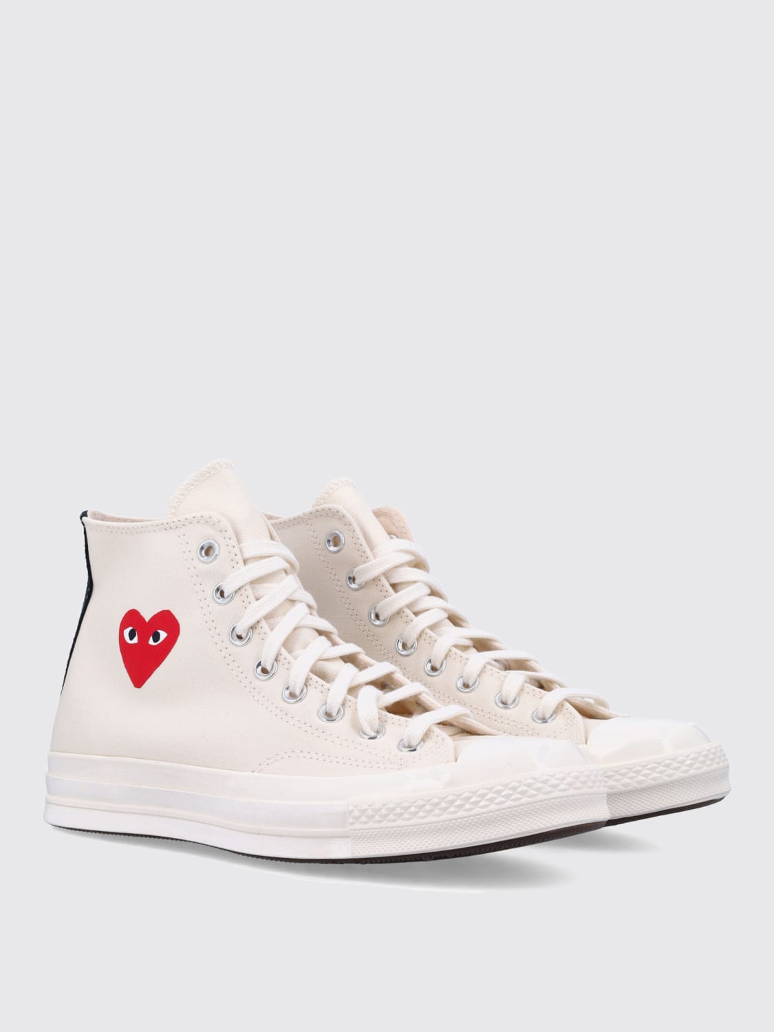 COMME DES GARÇONS PLAY X CONVERSE SNEAKERS: Sneakers men Comme Des Garçons Play X Converse, White - Img 2