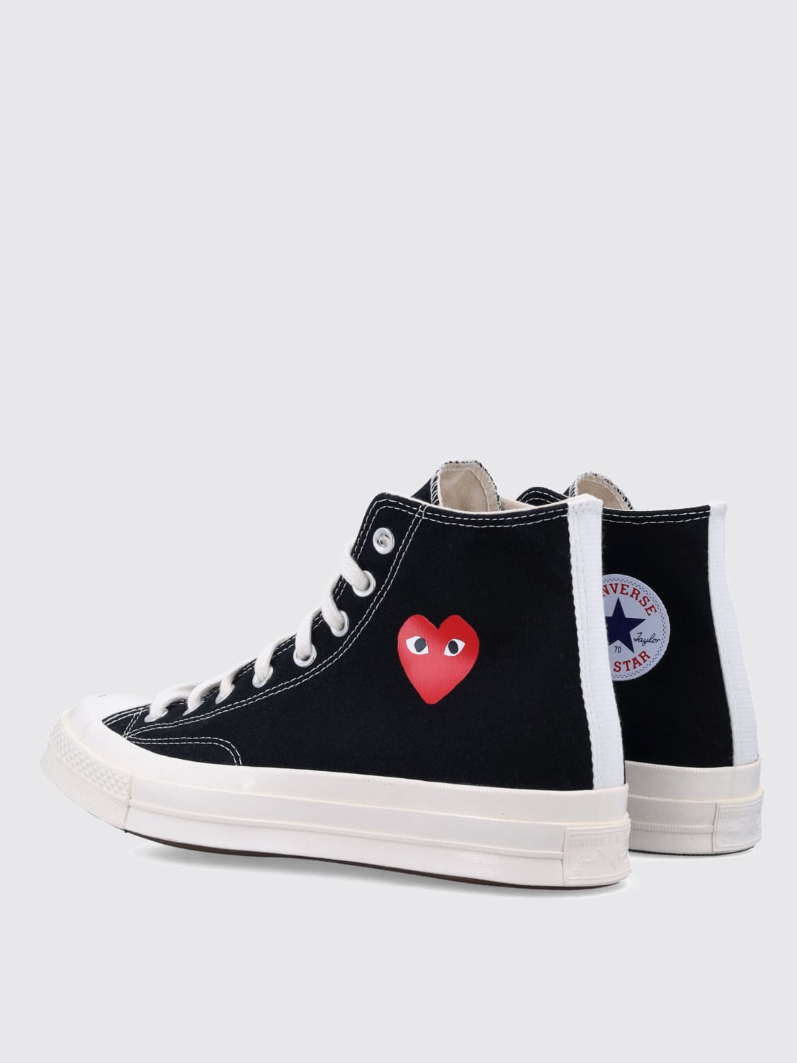 COMME DES GARÇONS PLAY X CONVERSE SNEAKERS: Sneakers men Comme Des Garçons Play X Converse, Black - Img 3