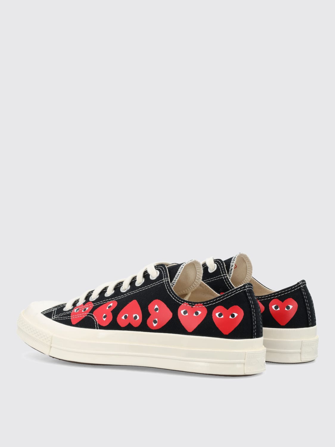 COMME DES GARÇONS PLAY X CONVERSE SNEAKERS: Sneakers men Comme Des Garçons Play X Converse, Black - Img 3