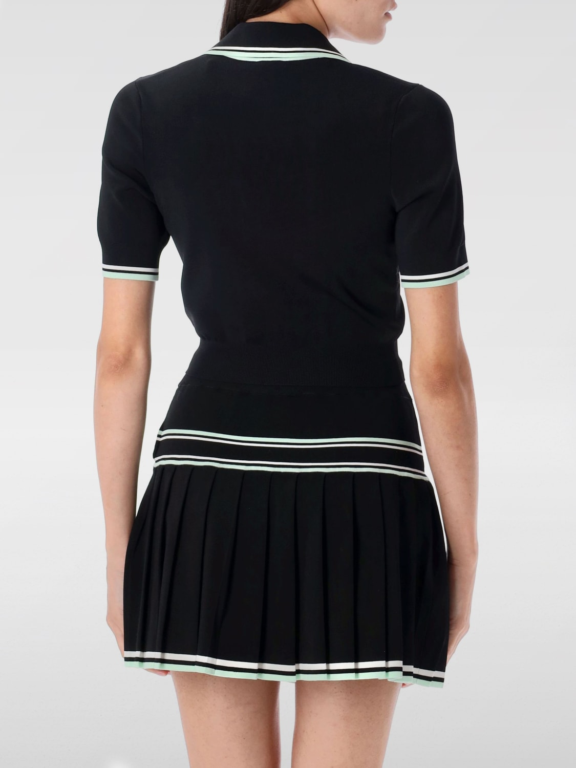 CASABLANCA POLO SHIRT: T-shirt woman Casablanca, Black - Img 2