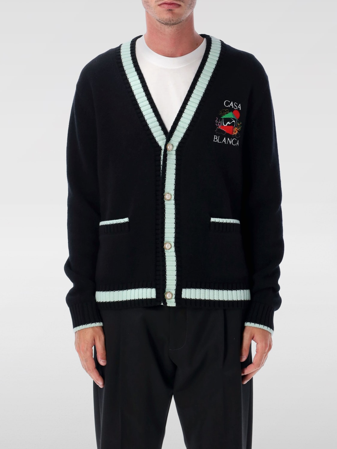 CASABLANCA SWEATER: Sweater men Casablanca, Black - Img 1