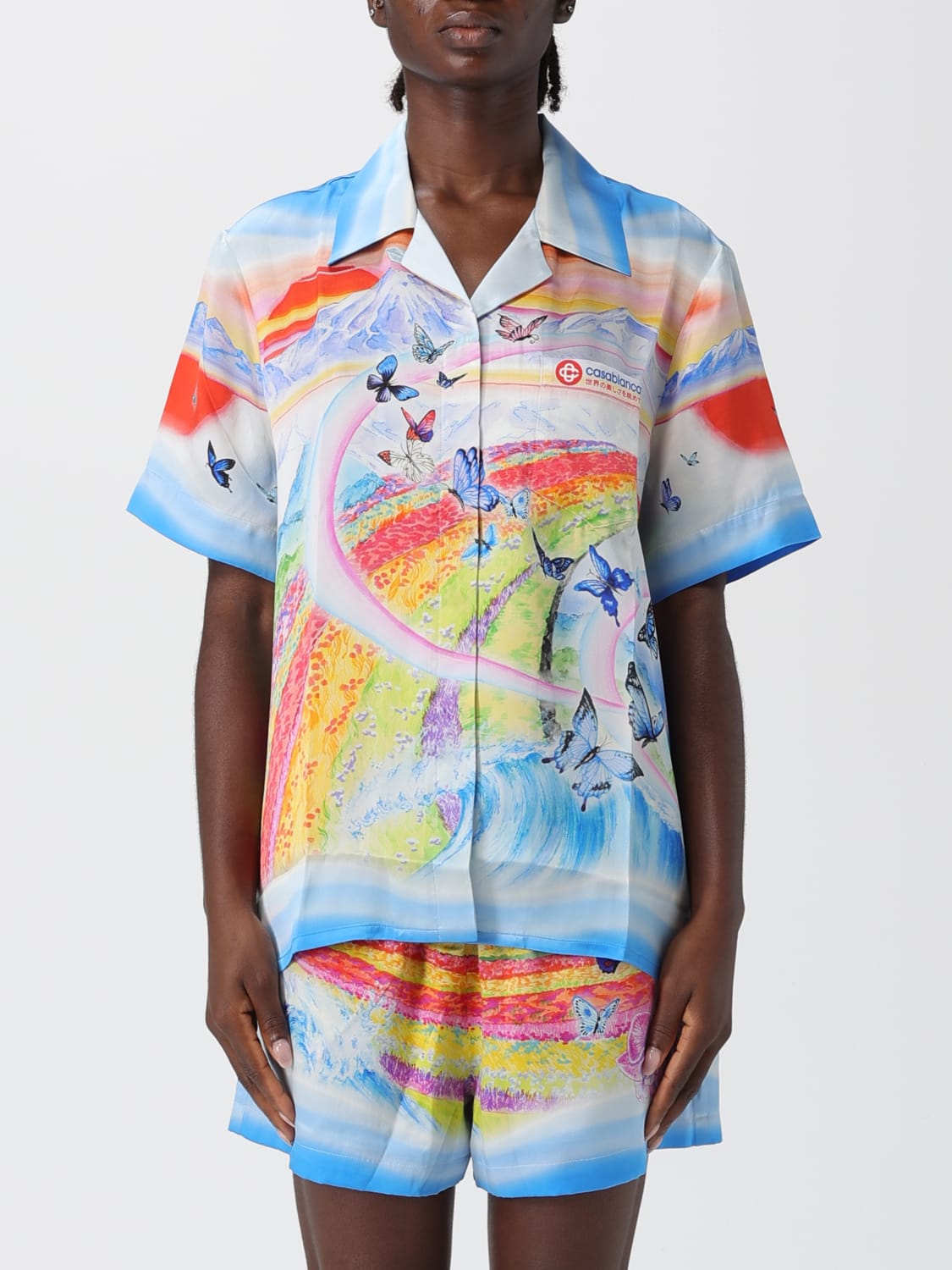 CASABLANCA SHIRT: T-shirt woman Casablanca, Multicolor - Img 1