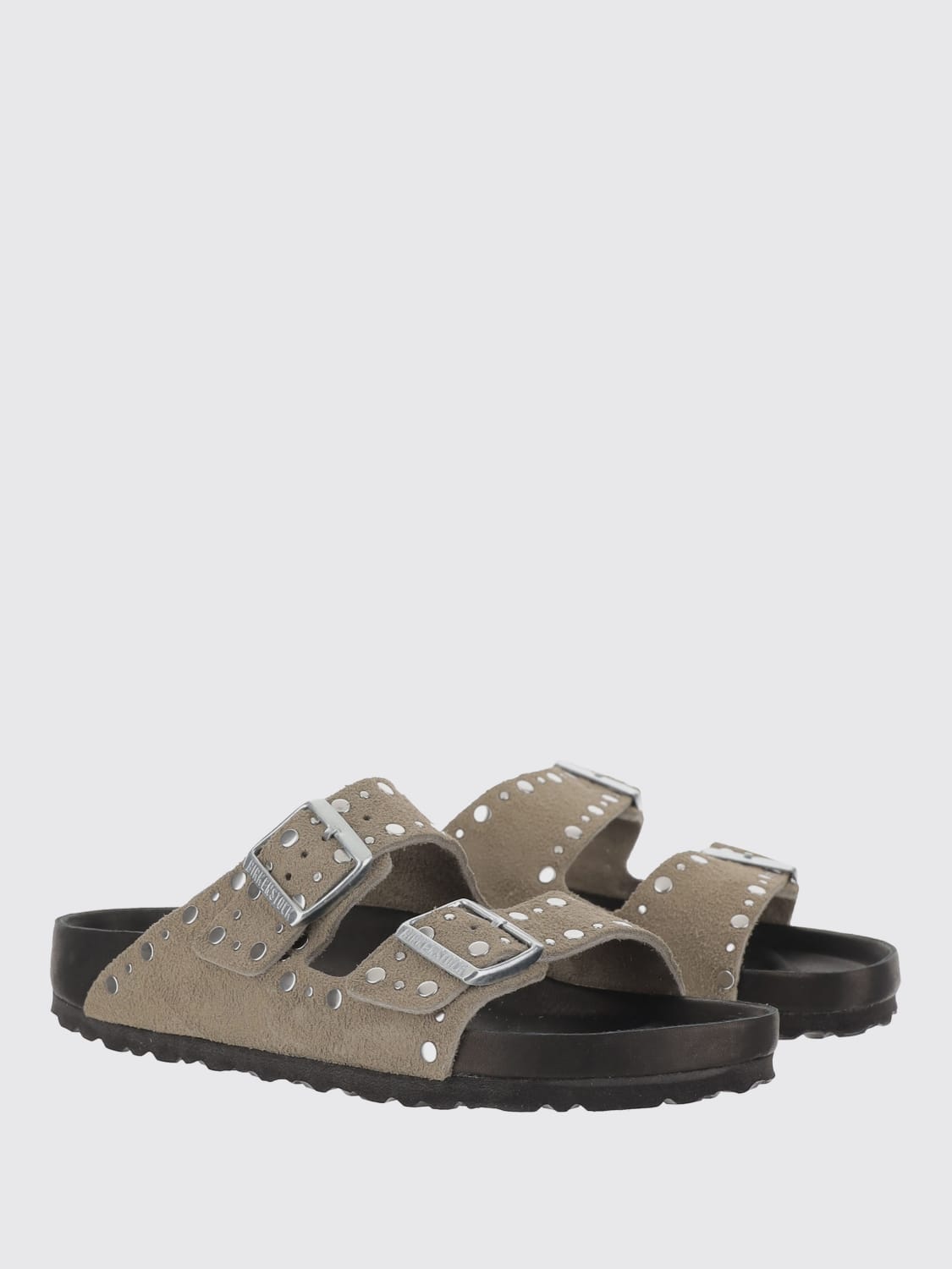 BIRKENSTOCK HEELED SANDAL: Flat sandals woman Birkenstock, Beige - Img 2