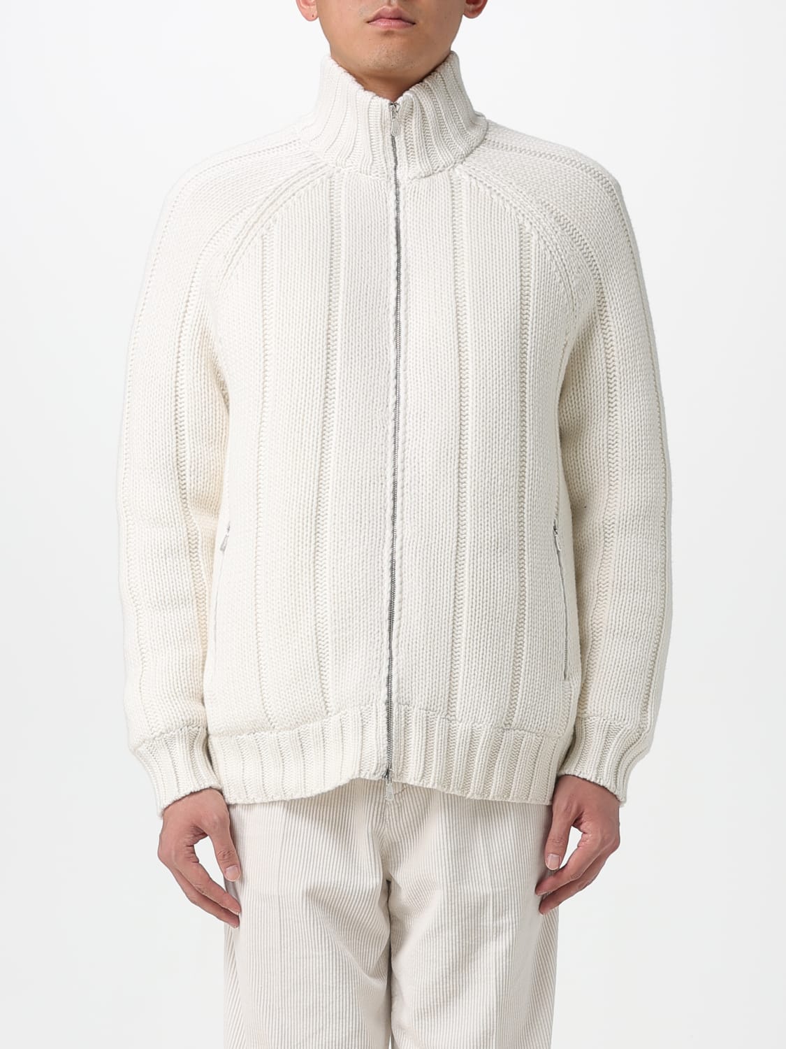 BRUNELLO CUCINELLI SWEATER: Jacket men Brunello Cucinelli, White - Img 1