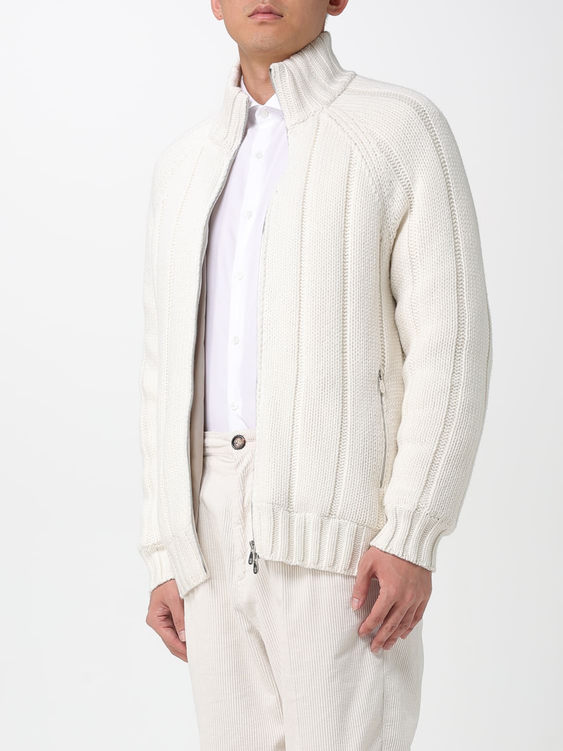BRUNELLO CUCINELLI SWEATER: Jacket men Brunello Cucinelli, White - Img 4