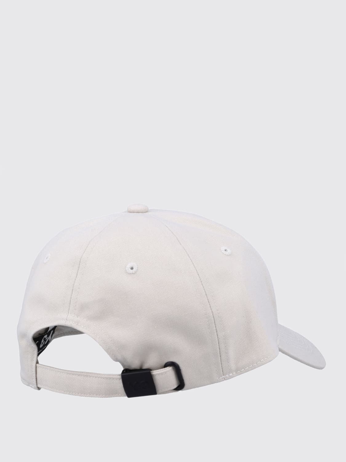 Y-3 CAPPELLO: Cappello Y-3 in cotone con logo ricamato , Bianco - Img 2