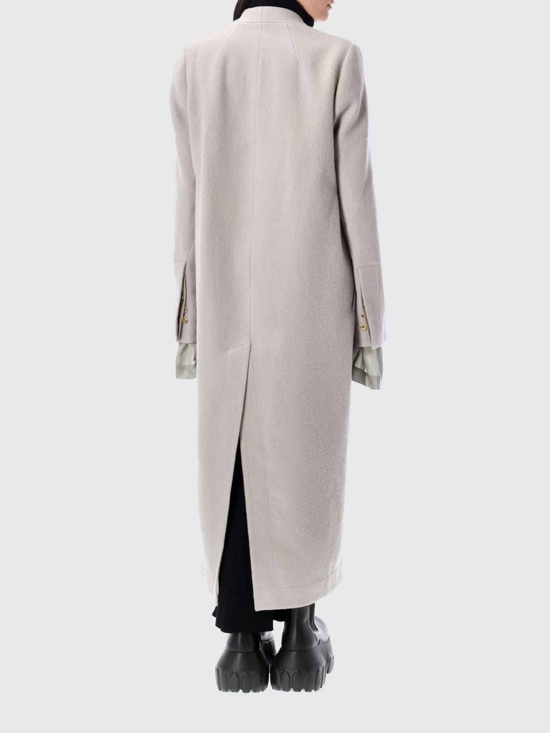RICK OWENS COAT: Coat woman Rick Owens, Pearl - Img 2