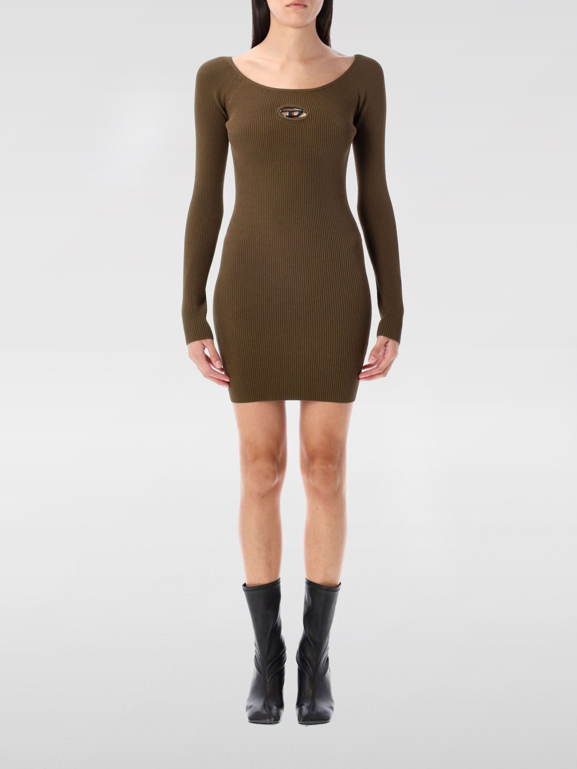DIESEL DRESS: Dress woman Diesel, Kaki - Img 1