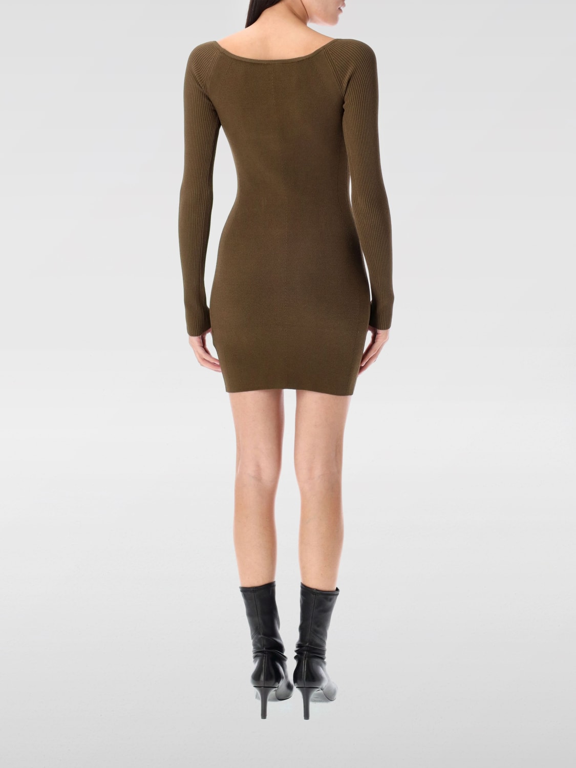 DIESEL DRESS: Dress woman Diesel, Kaki - Img 2