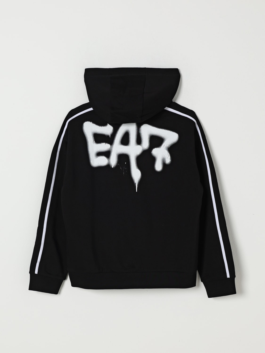 EA7 JERSEY: Jersey niños Ea7, Negro - Img 2