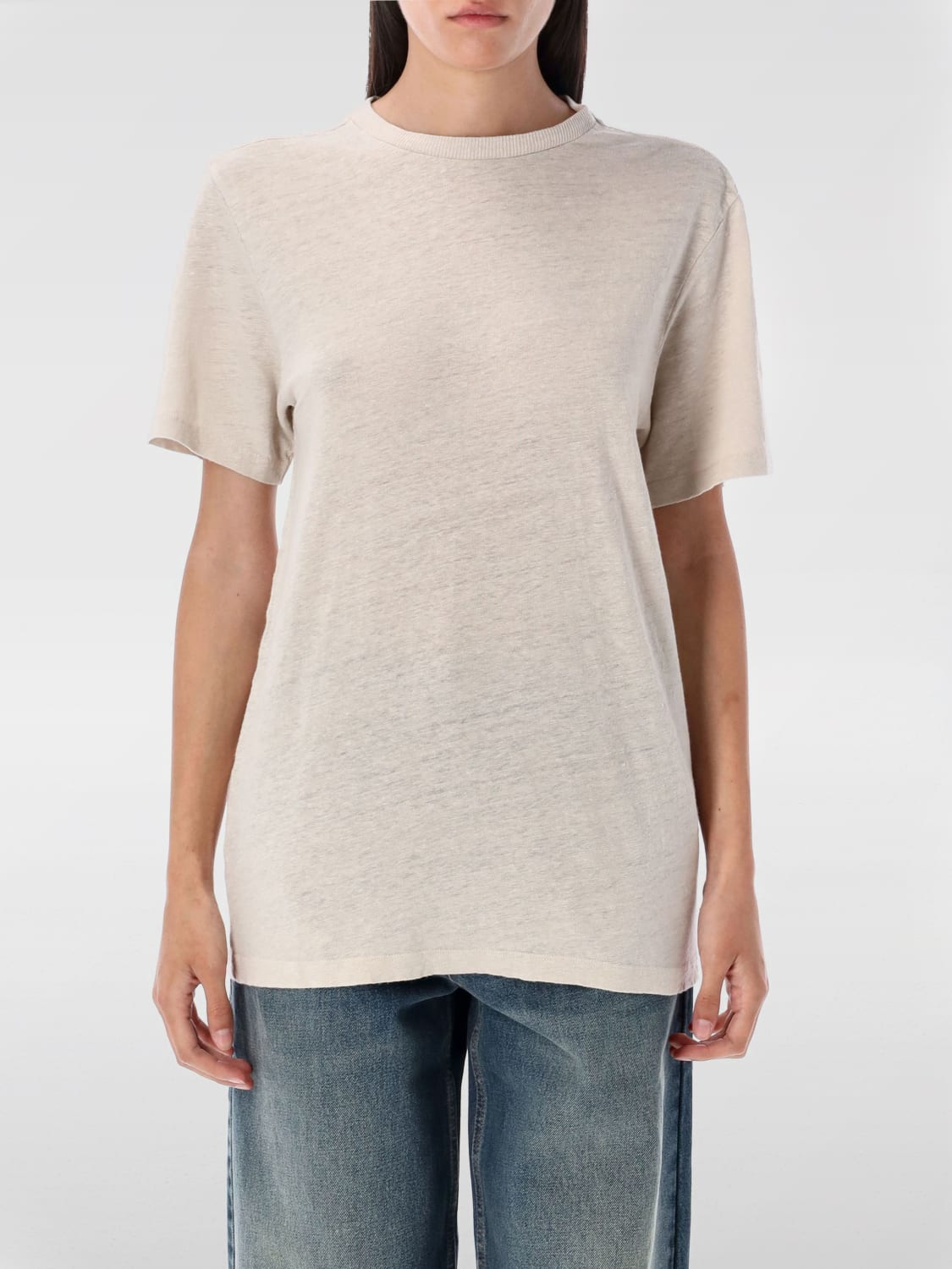 ISABEL MARANT ETOILE T-SHIRT: T-shirt woman Isabel Marant Etoile, Beige - Img 1