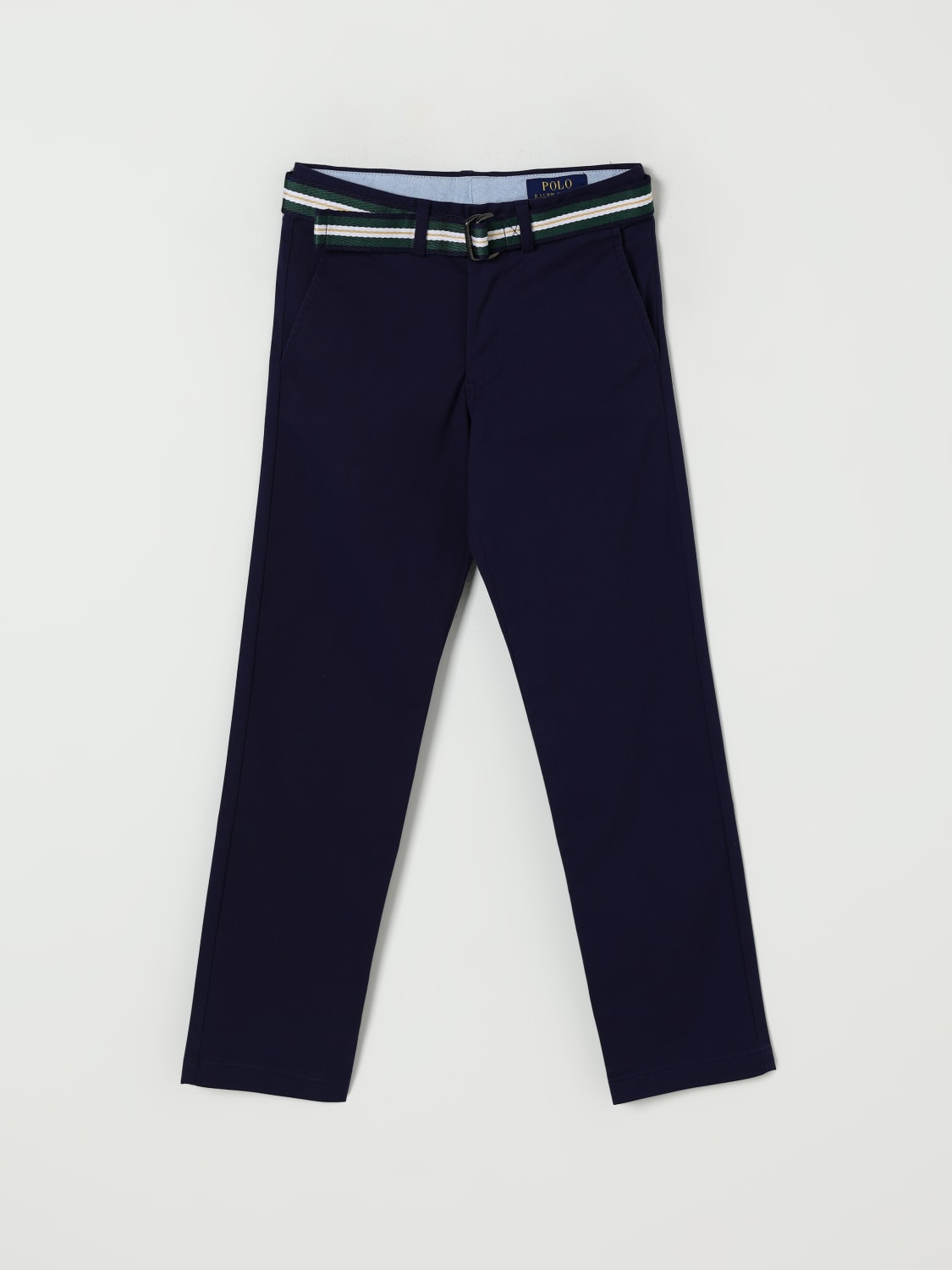 POLO RALPH LAUREN PANTS: Pants kids Polo Ralph Lauren, Blue - Img 1