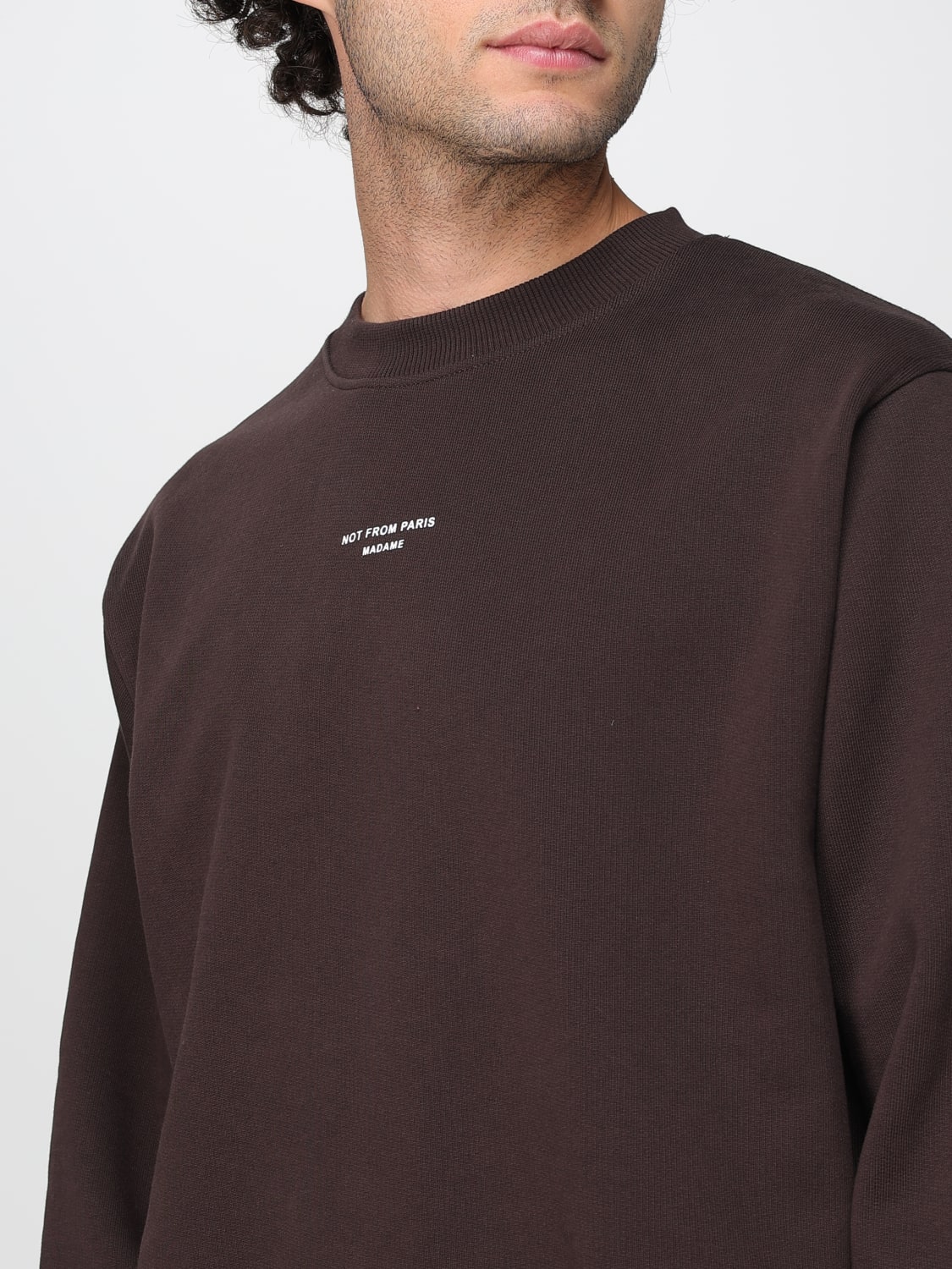DRÔLE DE MONSIEUR SWEATSHIRT: Sweatshirt herren Drôle De Monsieur, Braun - Img 3