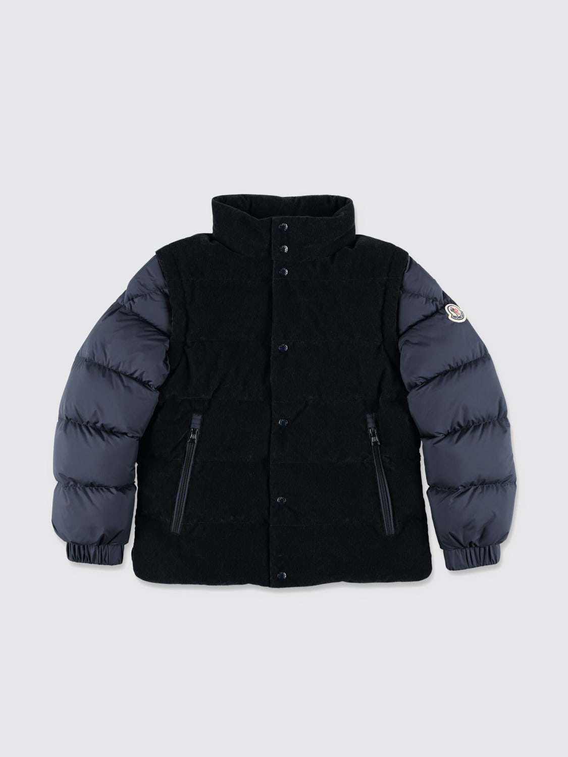 MONCLER CHAQUETA: Chaqueta niños Moncler, Azul Oscuro - Img 1