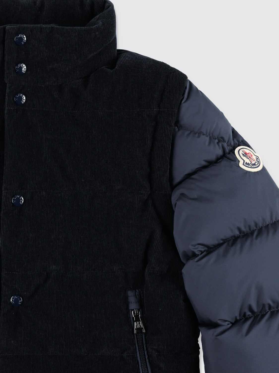 MONCLER CHAQUETA: Chaqueta niños Moncler, Azul Oscuro - Img 3