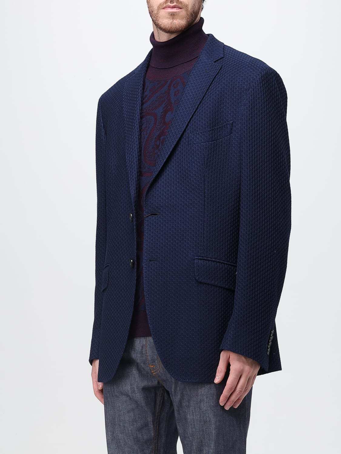 ETRO VESTE: Blazer homme Etro, Bleu - Img 4