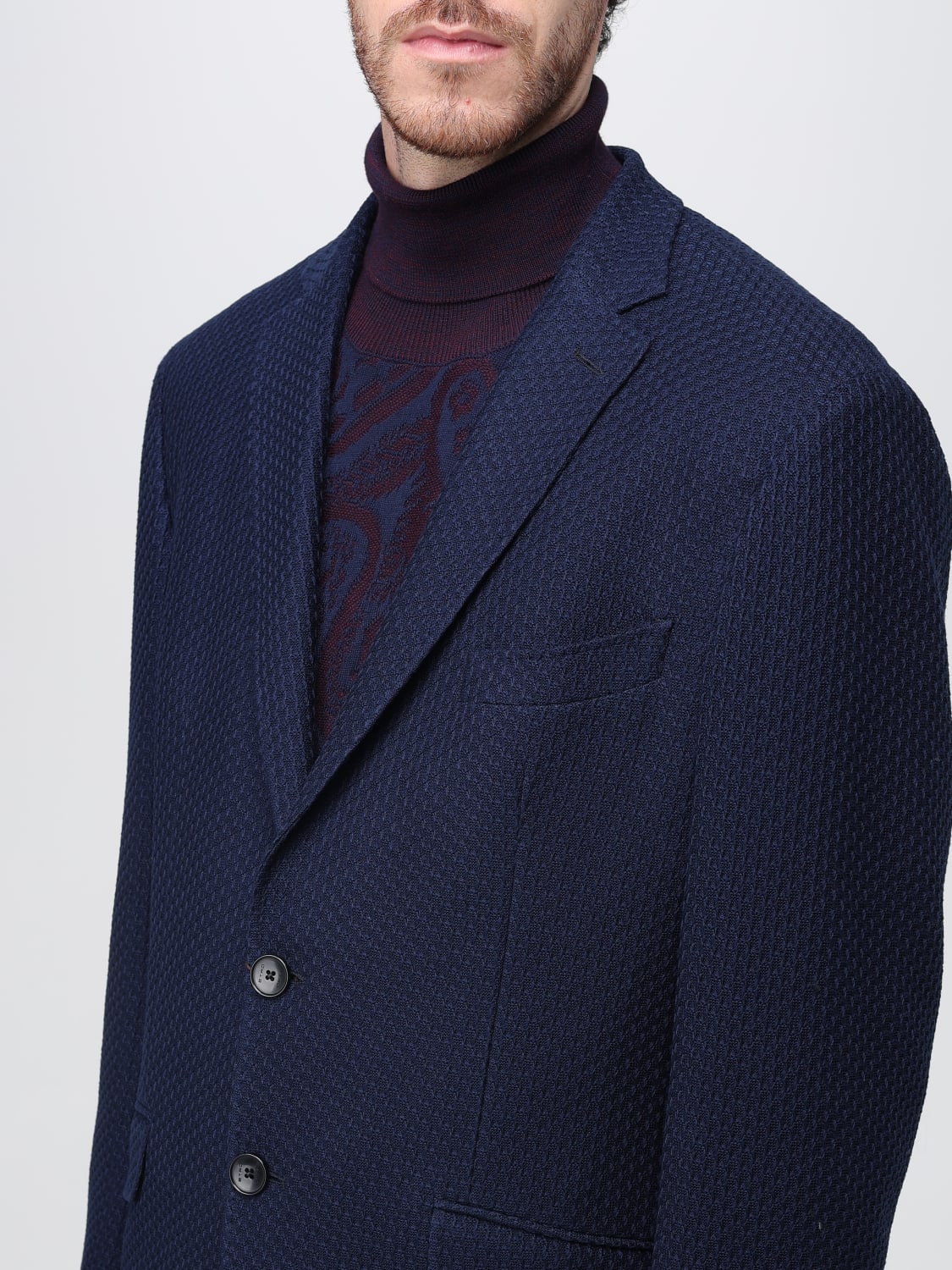 ETRO VESTE: Blazer homme Etro, Bleu - Img 5