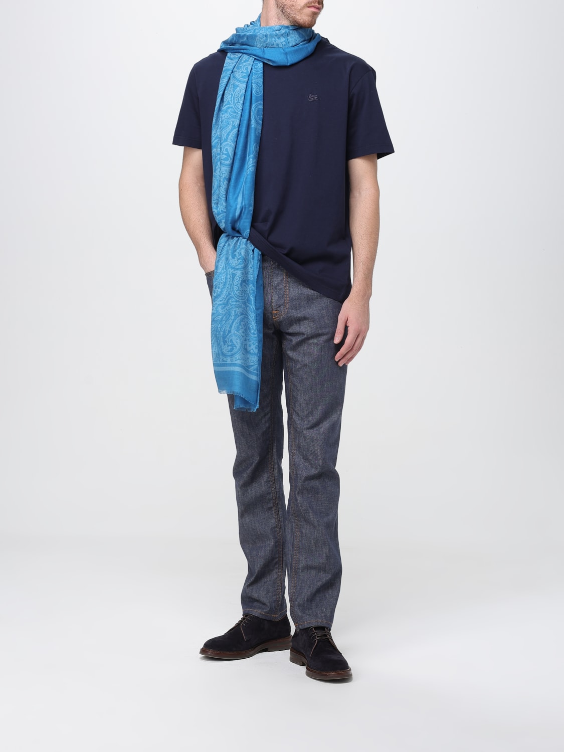 ETRO T-SHIRT: T-shirt herren Etro, Blau - Img 2