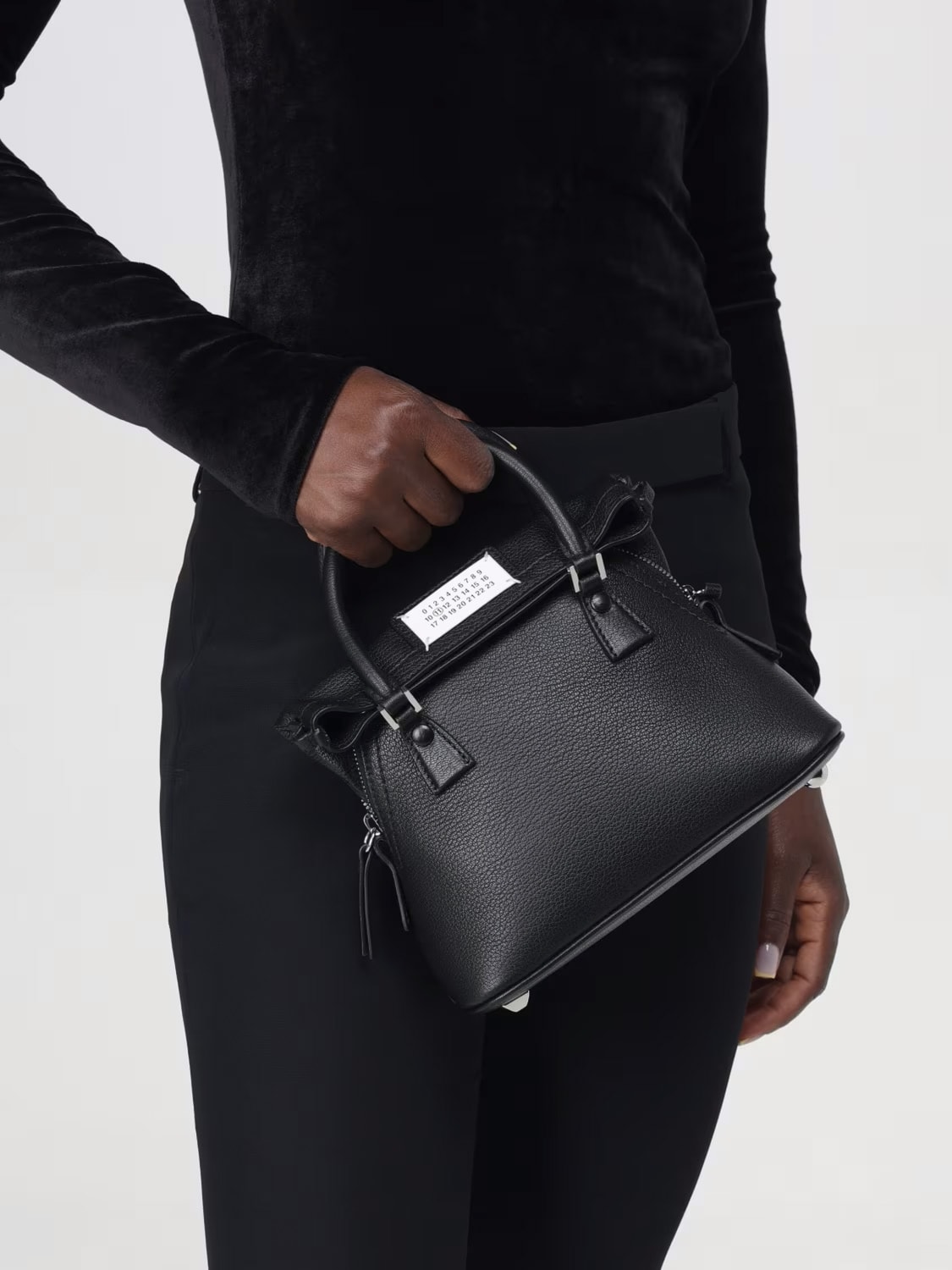 MAISON MARGIELA MINI BAG: Shoulder bag woman Maison Margiela, Black - Img 2