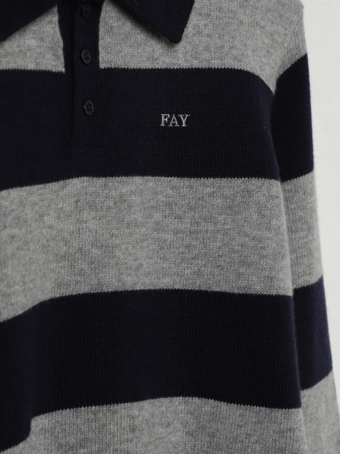 FAY JUNIOR POLO SHIRT: Sweater kids Fay Junior, Blue - Img 3