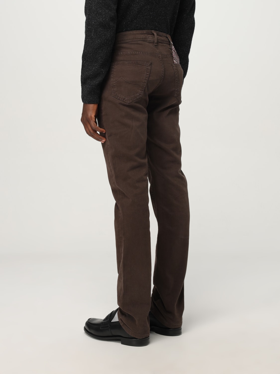 JACOB COHEN 牛仔裤: 牛仔裤 男士 Jacob Cohen, 棕色 - Img 2