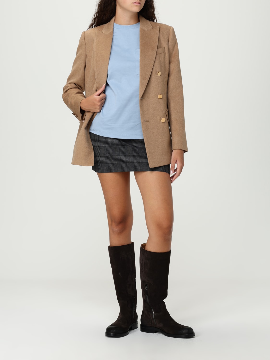 MAX MARA VESTE: Blazer femme Max Mara, Chameau - Img 2