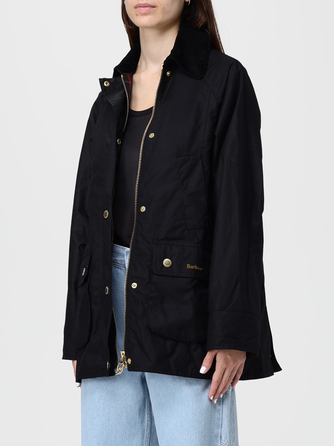 BARBOUR JACKE: Jacke damen Barbour, Schwarz - Img 3