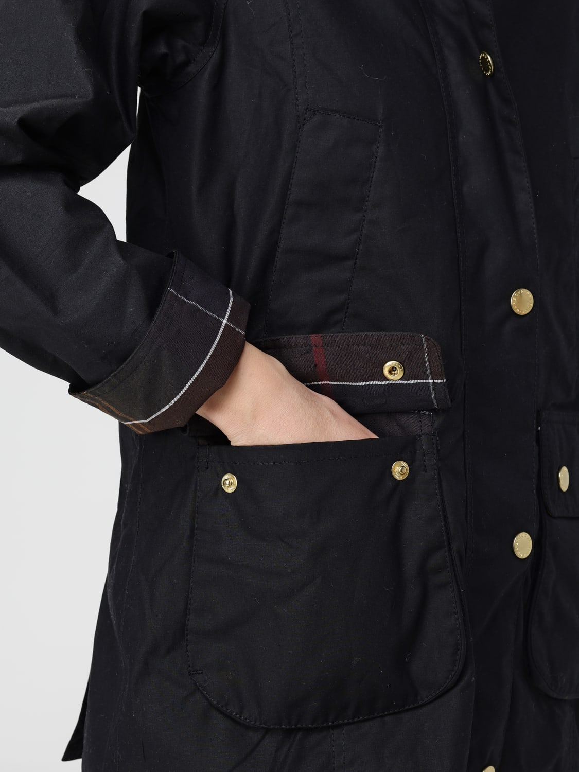 BARBOUR JACKE: Jacke damen Barbour, Schwarz - Img 4