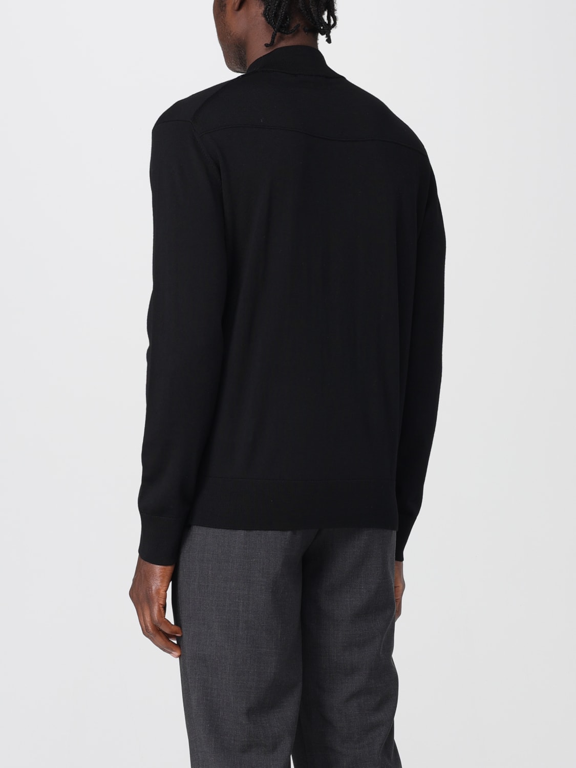 PAOLO PECORA SWEATER: Sweater men Paolo Pecora, Black - Img 2